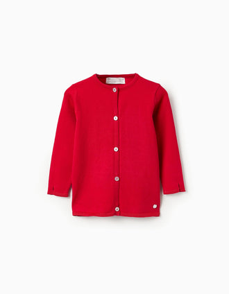 Jersey de Punto para Bebé Niña, Rojo