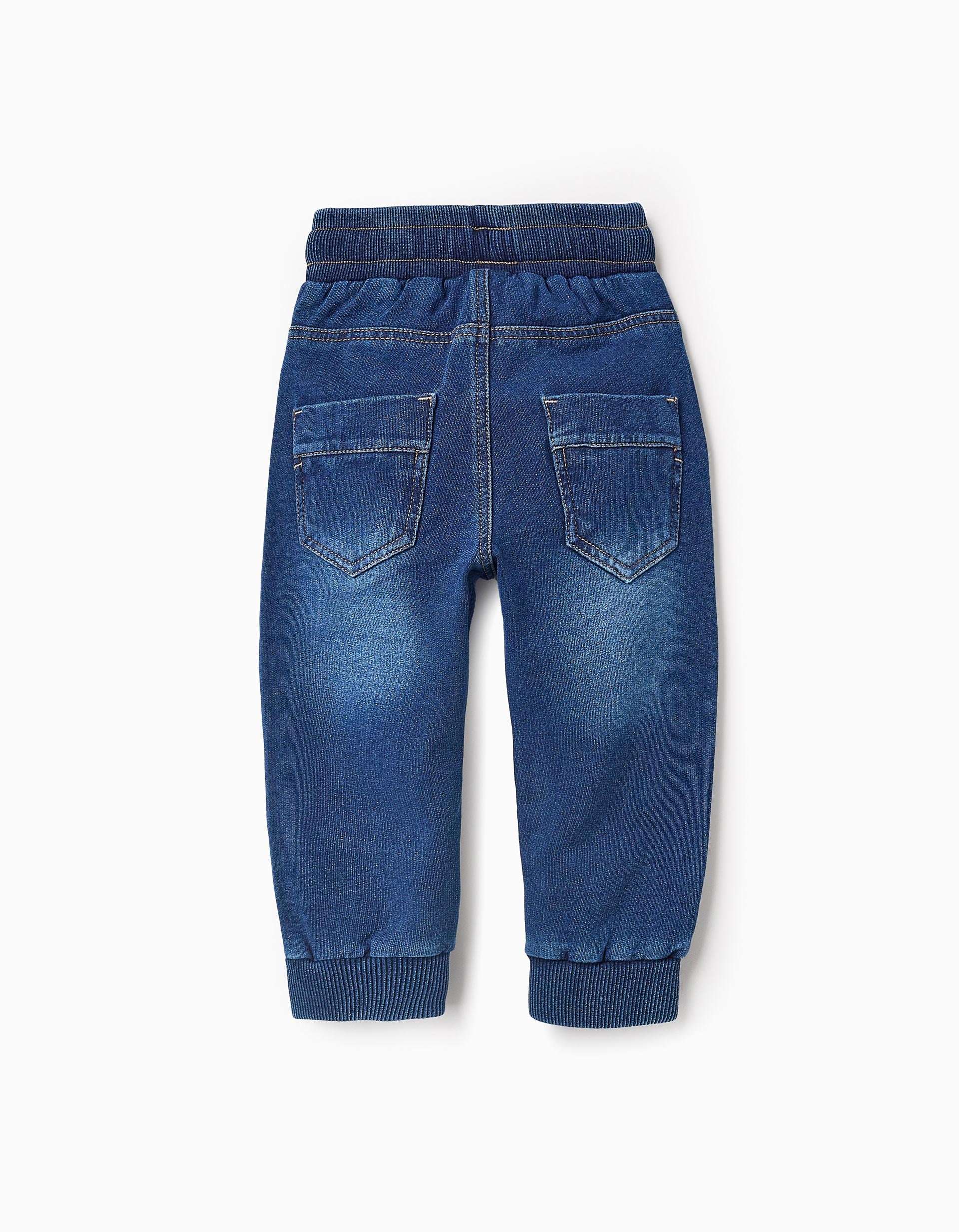 Sporty Denim Trousers for Baby Boys, Blue