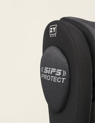 Siège Auto I-Size ZY Safe Premium avec Isofix (76-150), Noir/Gris