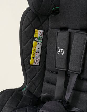 Siège Auto I-Size ZY Safe Premium avec Isofix (76-150), Noir/Gris
