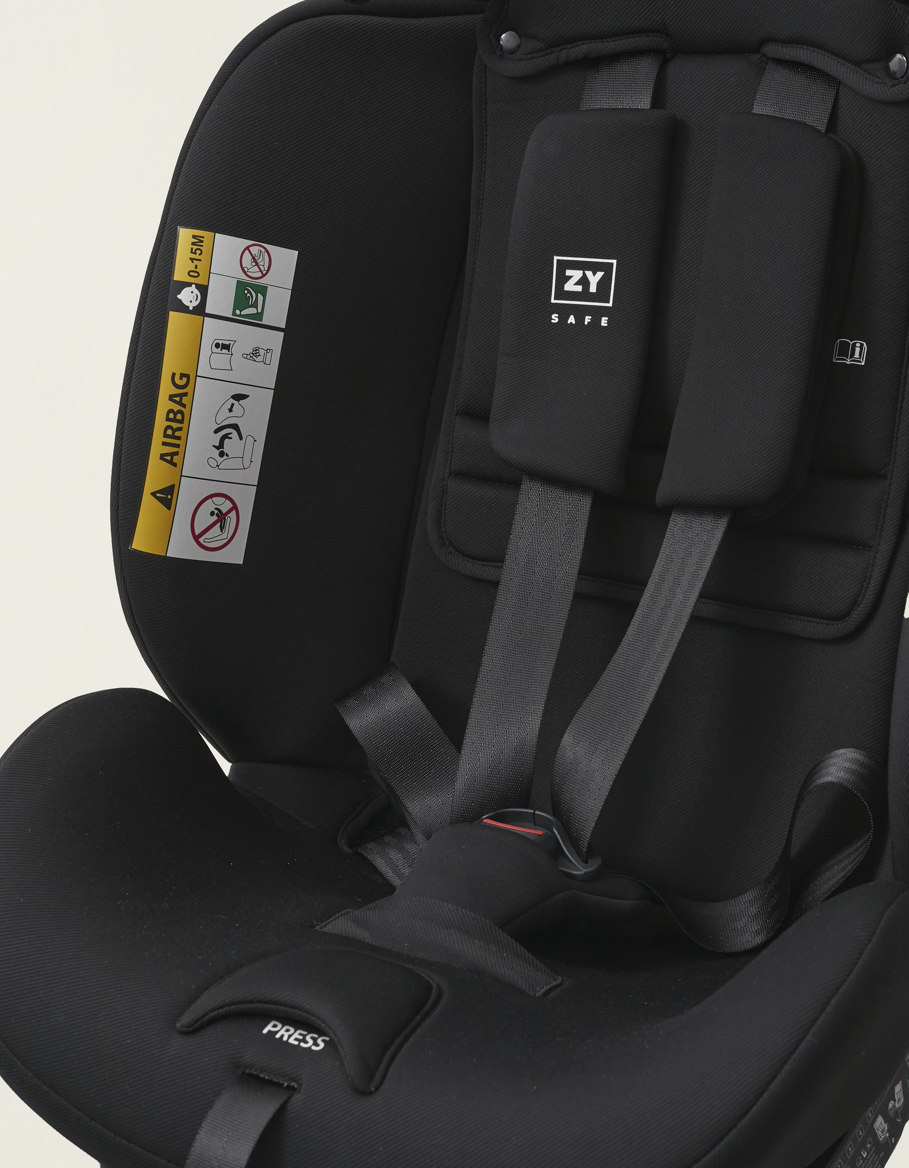 Car Seat I-Size ZY Safe Primecare with Isofix (40-150), Black