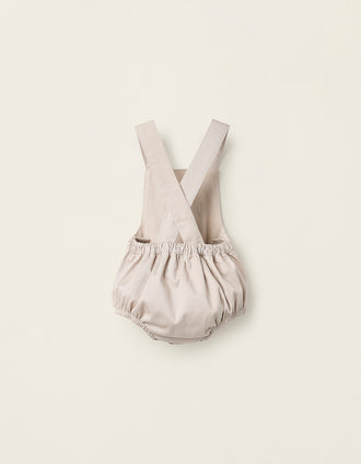 Mono de Sarga para Recién Nacido, Beige