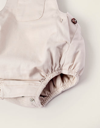 Mono de Sarga para Recién Nacido, Beige