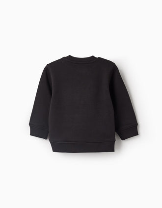 Sweat Brille dans le Noir pour Bébé Garçon 'Momie', Noir