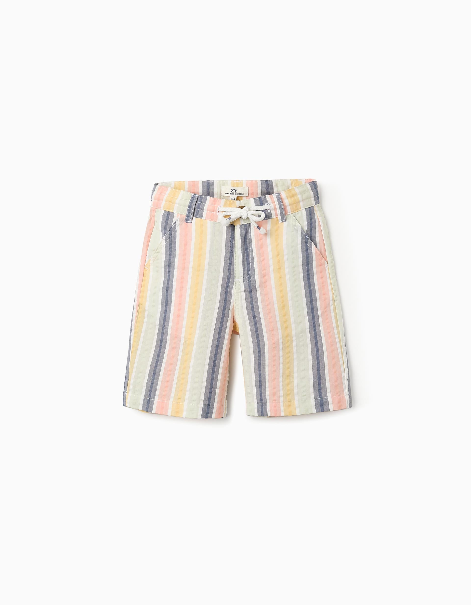 Striped Cotton Shorts for Boys 'B&S', Multicolour