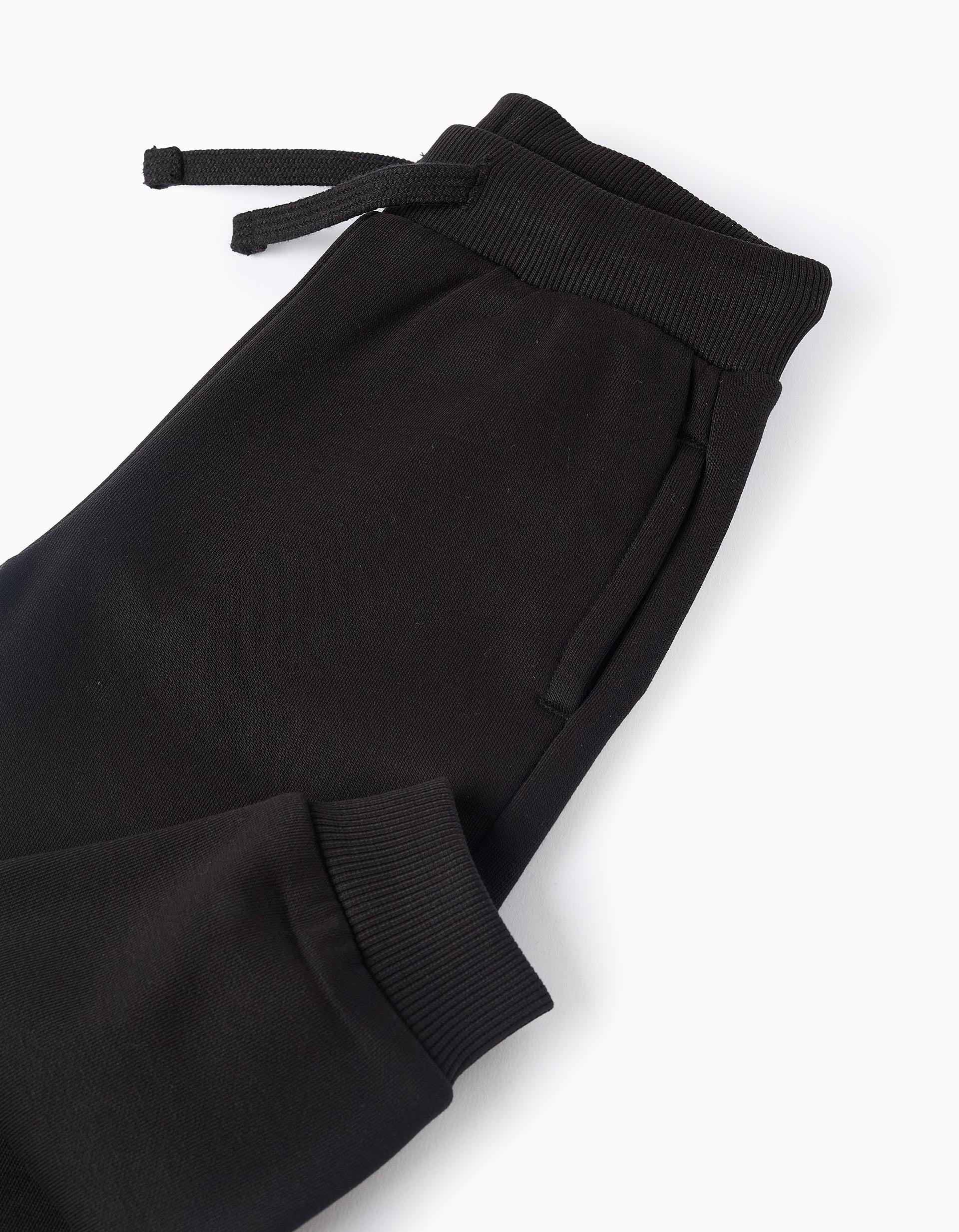 Fleece Joggers for Baby Boys, Black