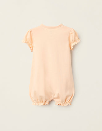 Pijama-Mono de Algodón para Bebé Niña 'Bambi', Coral