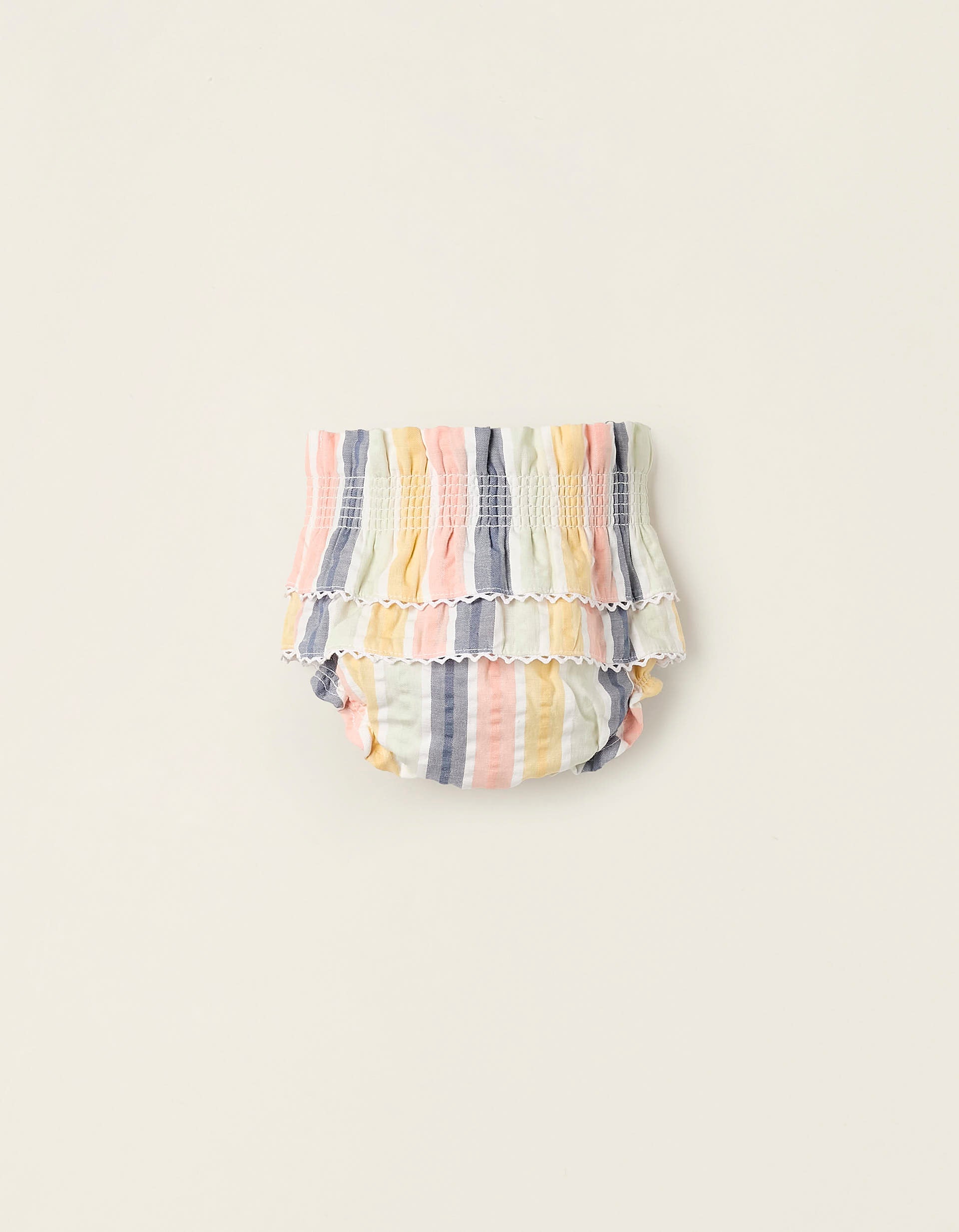 Striped Bloomers with Ruffles for Newborn Girls 'B&S', Multicolour