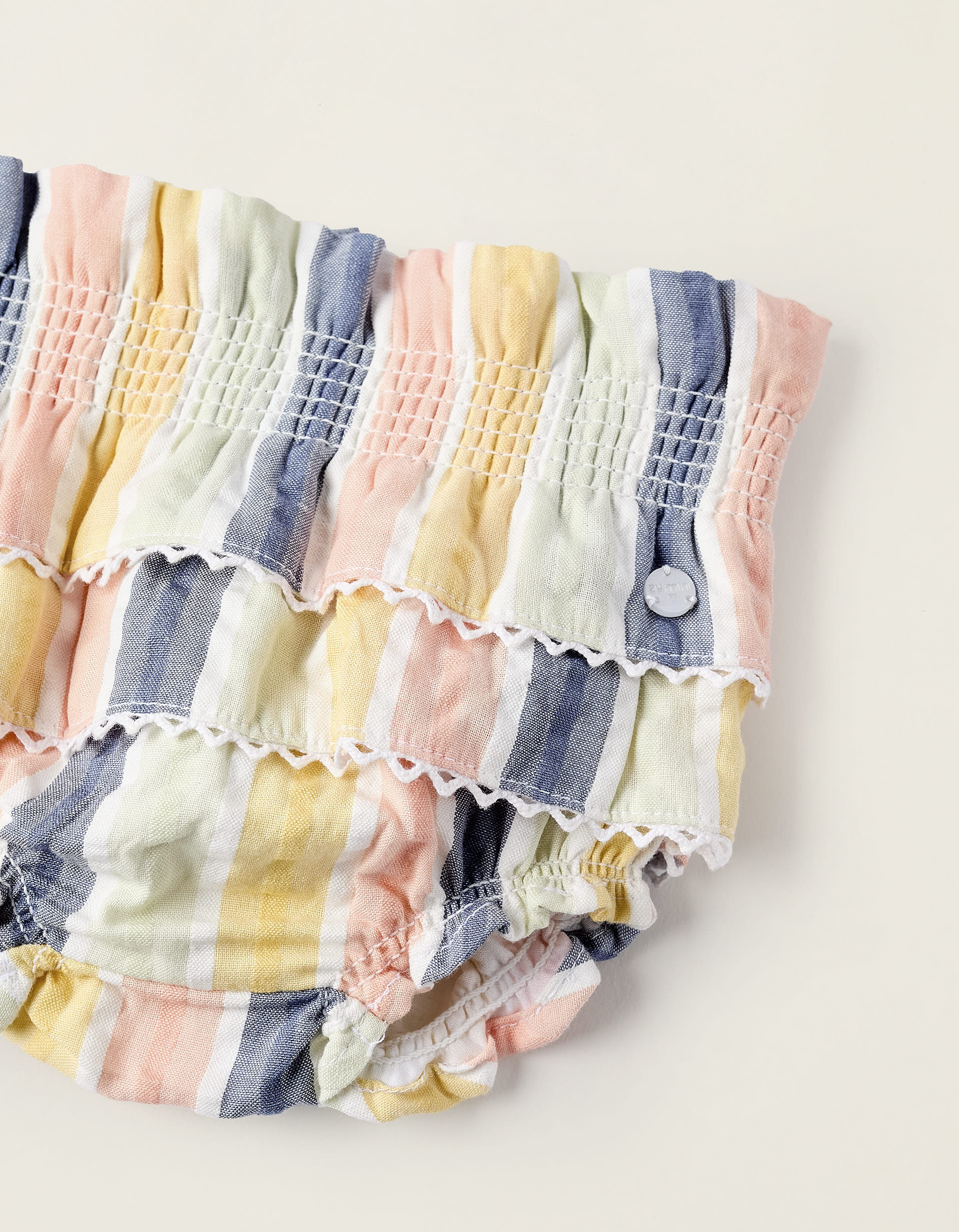 Striped Bloomers with Ruffles for Newborn Girls 'B&S', Multicolour