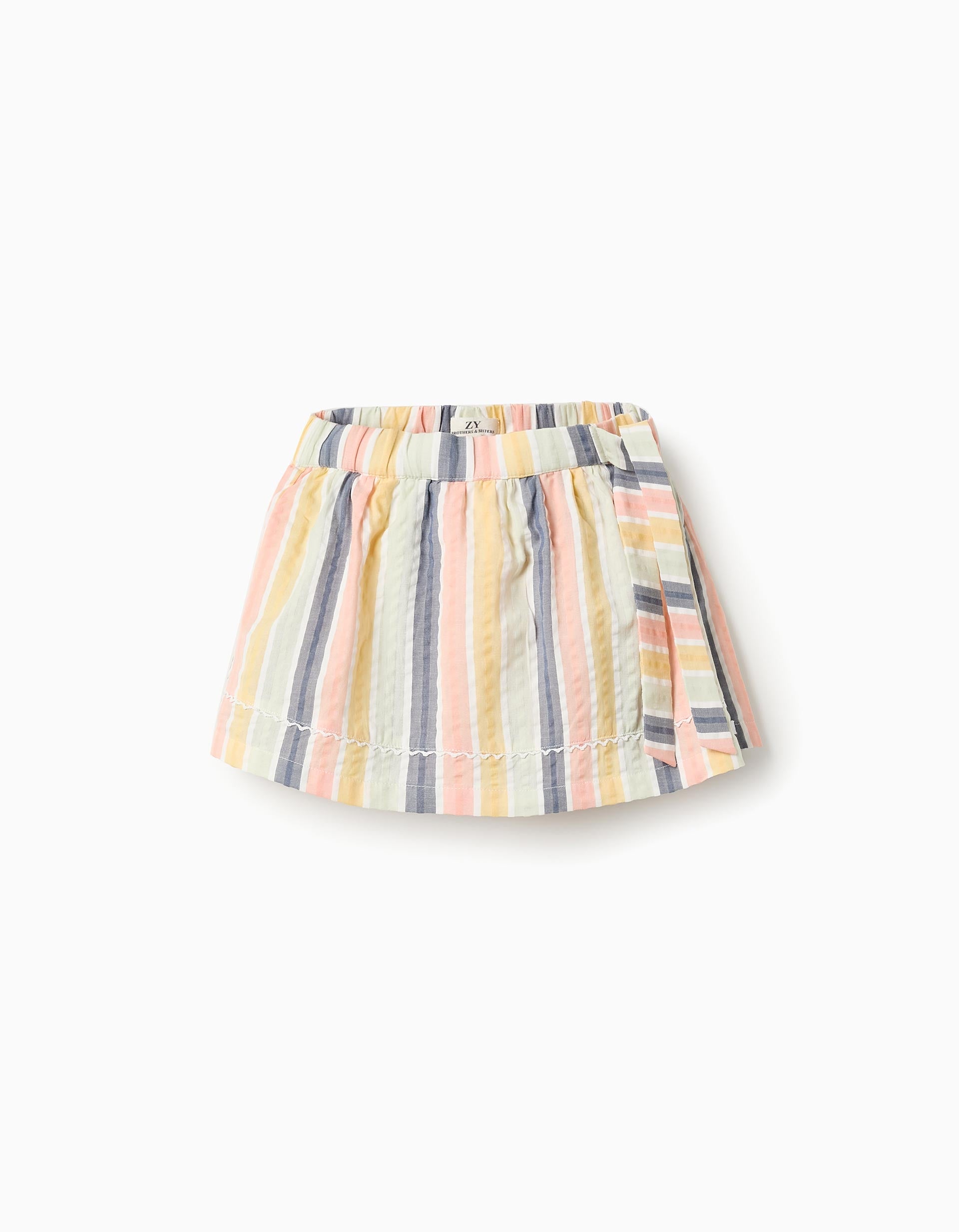 Striped Skort for Girls 'B&S', Multicolour