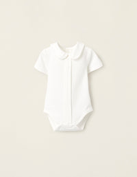 Body de Algodón con Volantes para Recién Nacido 'B&S', Blanco