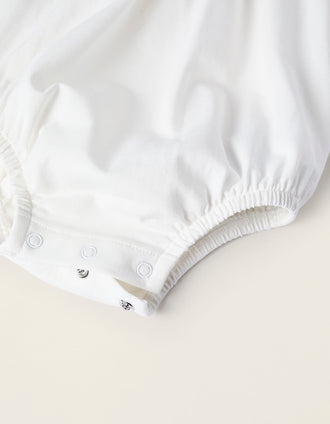 Body con Volantes para Recién Nacida, Blanco