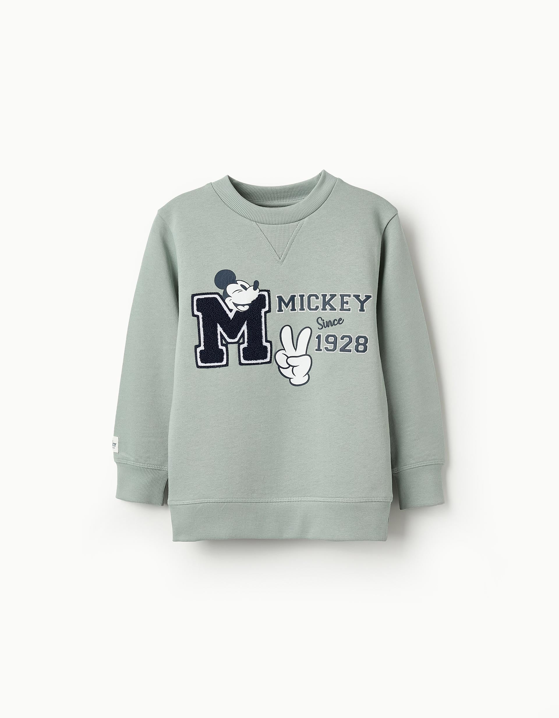 Cotton Sweatshirt for Boys 'Mickey', Aqua Green