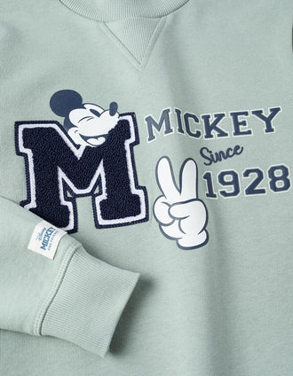 Sweat en Coton pour Garçon 'Mickey', Vert d'eau