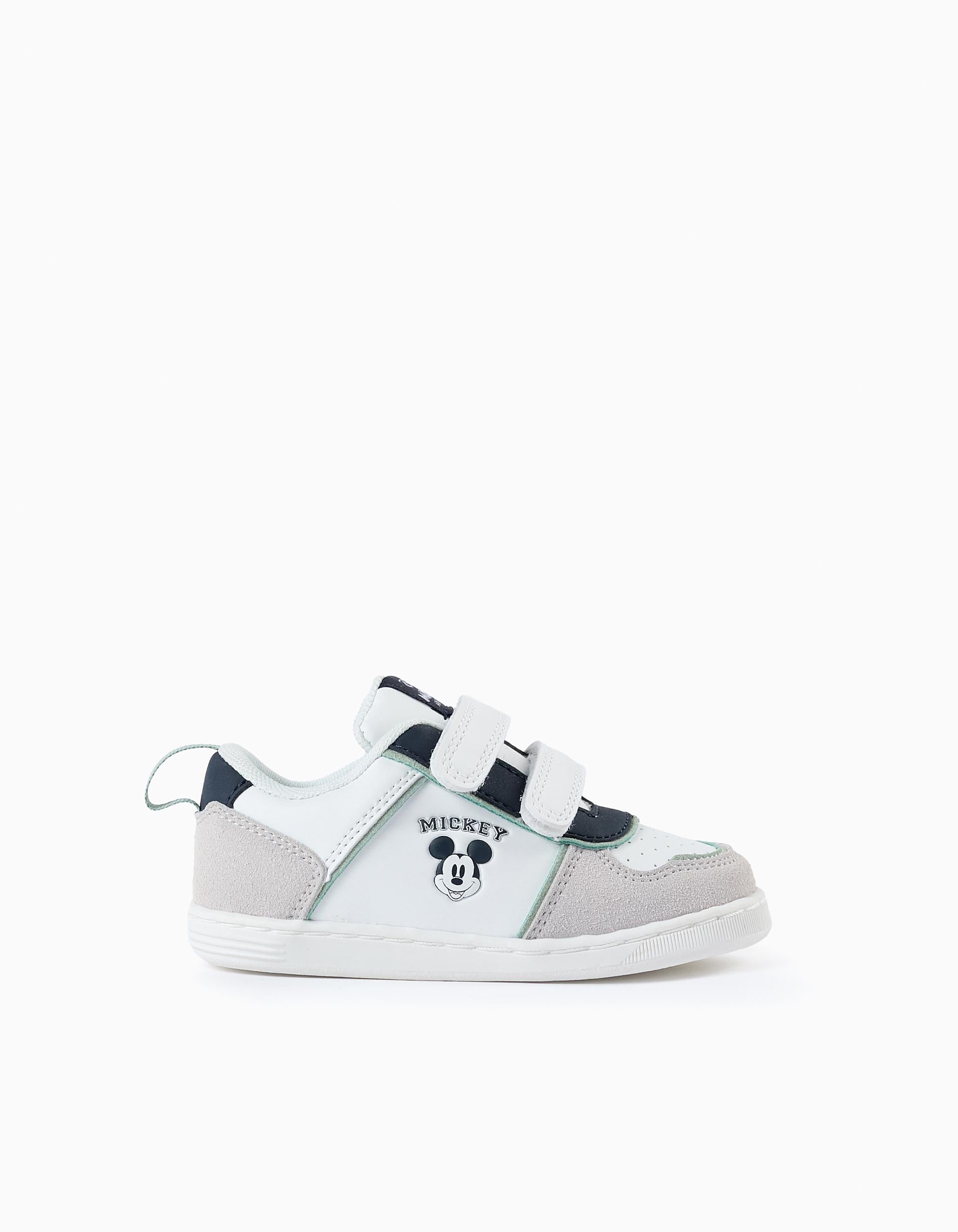 Trainers for Baby Boys 'Mickey', White/Blue/Green