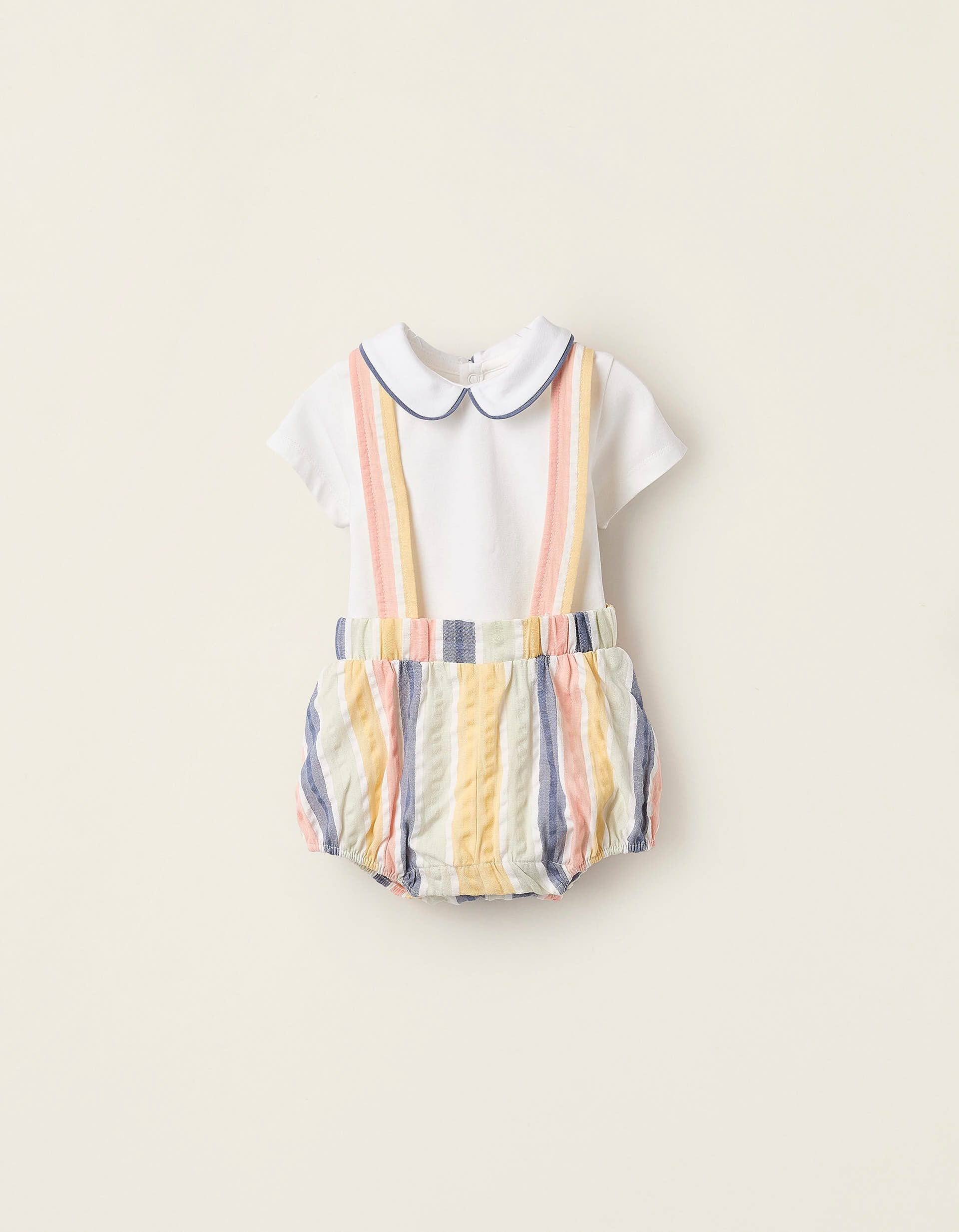 Bodysuit + Shorts with Removable Straps for Newborns 'B&S', Multicolour