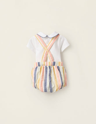 Body + Short con Tirantes Desmontables para Recién Nacido 'B&S', Multicolor