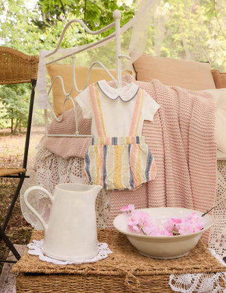 Body + Calções com Alças Amovíveis para Recém-Nascido 'B&S', Multicolor