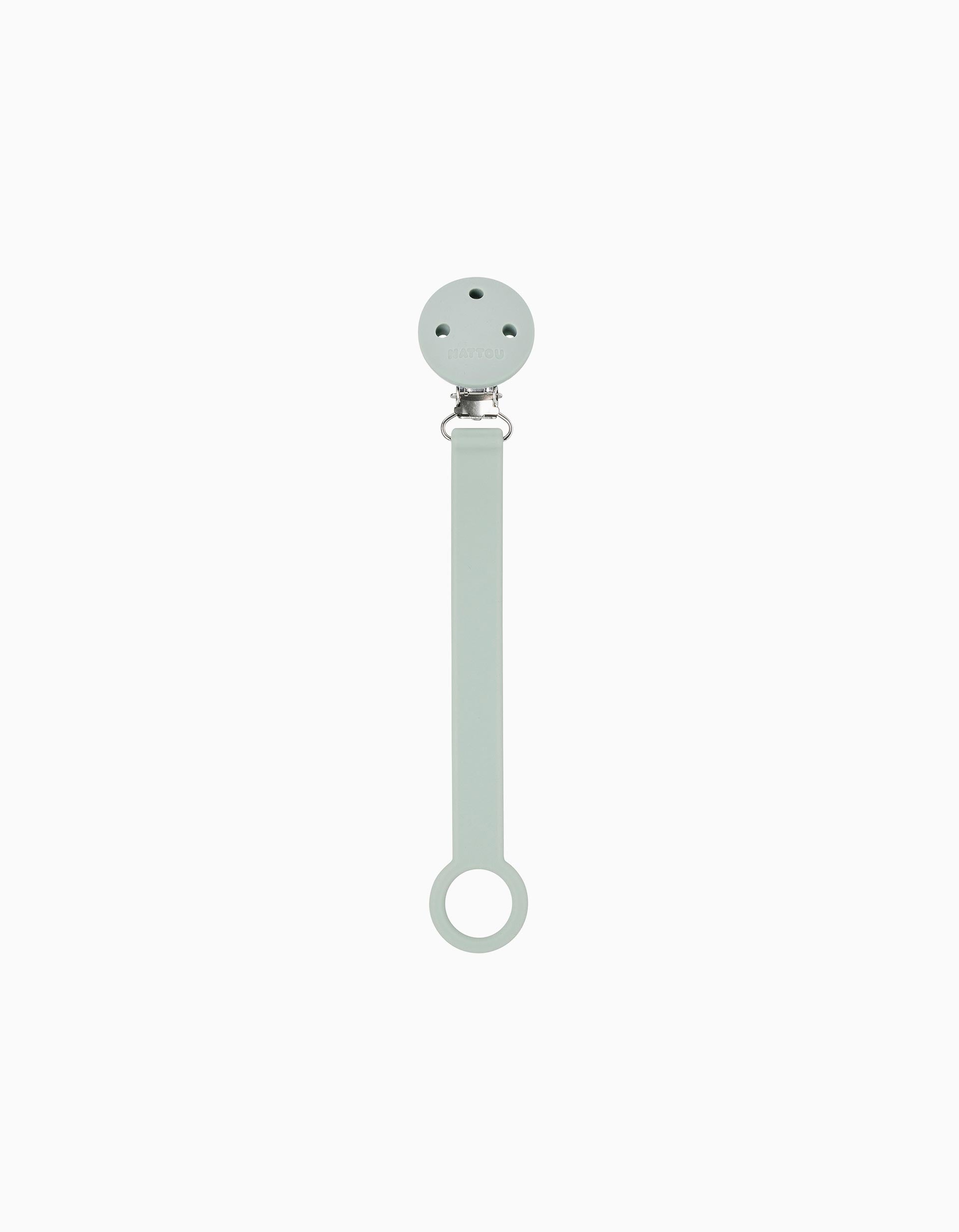 Prende Chupeta De Silicone Nattou, Sage Green