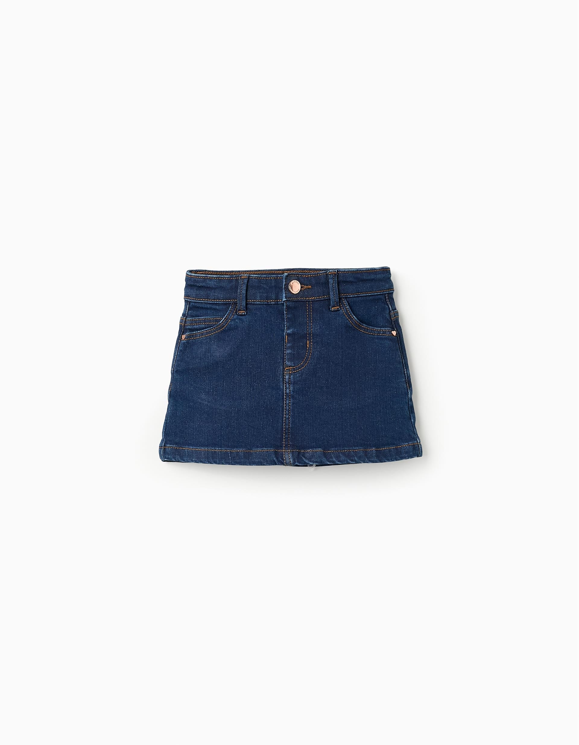 Denim Skirt for Baby Girls, Dark Blue