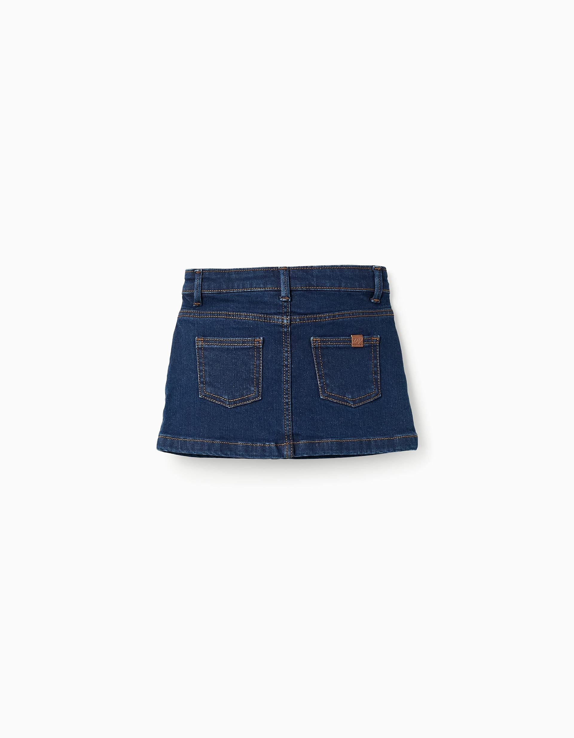 Denim Skirt for Baby Girls, Dark Blue