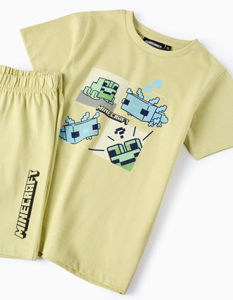 Cotton Pyjama for Boys 'Minecraft', Green