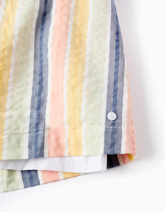 Vestido a Rayas para Niña 'B&S', Multicolor