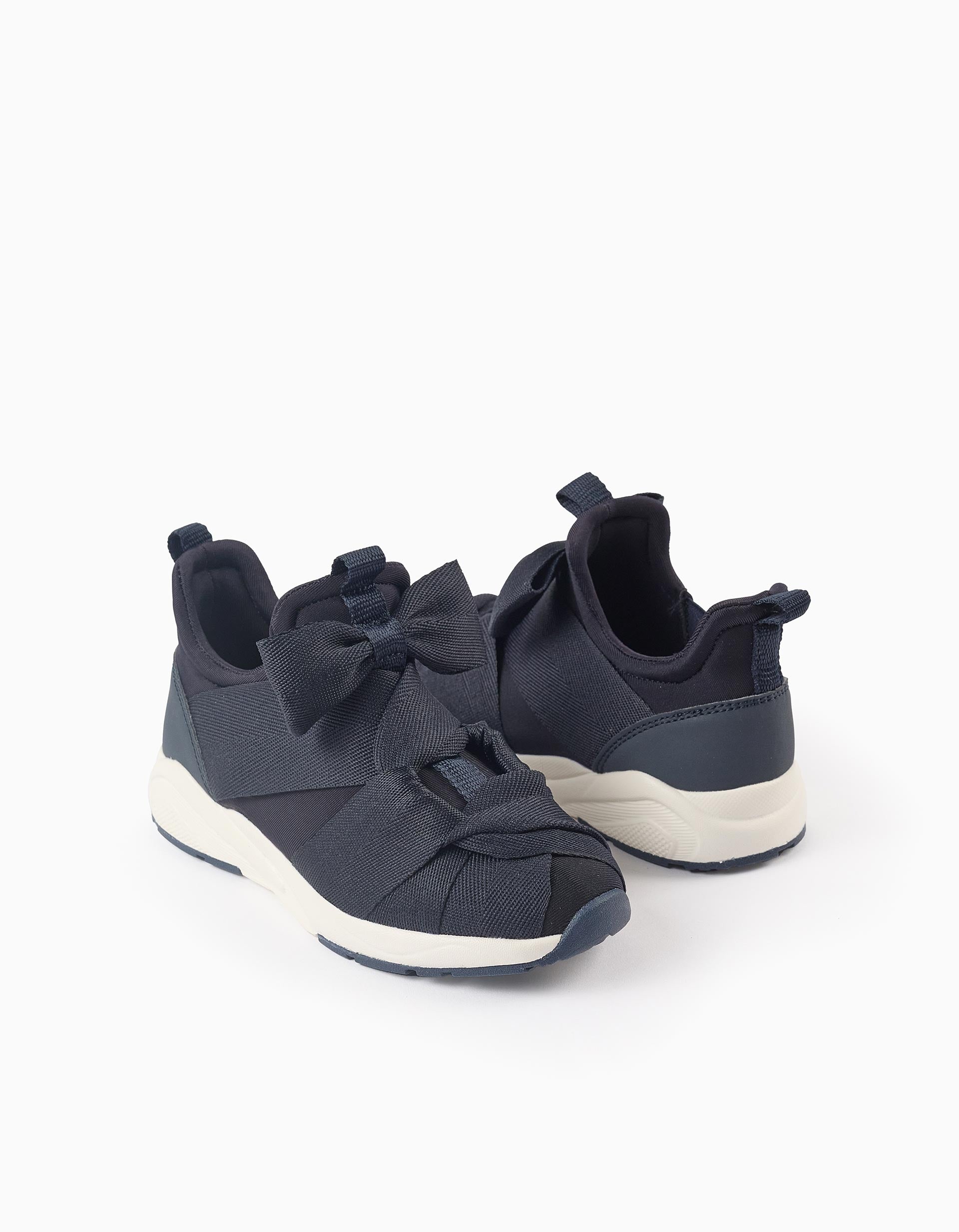 Trainers with Bows for Girls 'Superlight Runner', Dark Blue