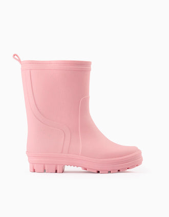 Botas de Agua con Purpurina y Forro de Sherpa para Niña, Rosa