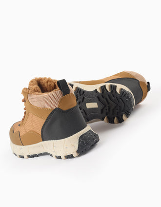 Botas de Montanha com Sherpa para Menino 'Northern Lights', Camel