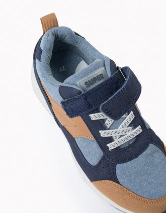 Baskets pour Garçon 'ZY Superlight', Camel/Bleu