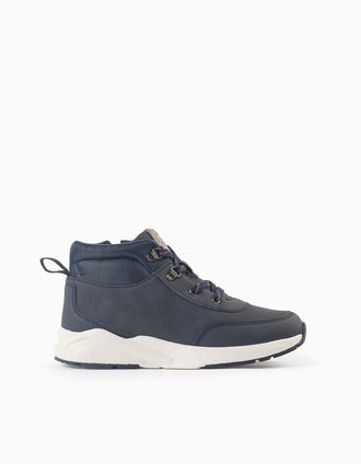 Bottes de Montagne pour Garçon, Bleu Foncé