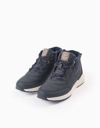 Bottes de Montagne pour Garçon, Bleu Foncé