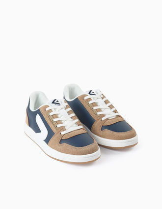 Baskets pour Garçon 'ZY Move', Marron/Bleu Foncé