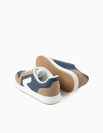 Baskets pour Garçon 'ZY Move', Marron/Bleu Foncé