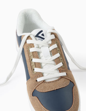Zapatillas para Niño 'ZY Move', Marrones/Azul Oscuro