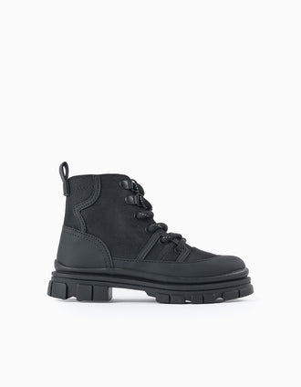 Baskets-Bottes pour Garçon, Noir