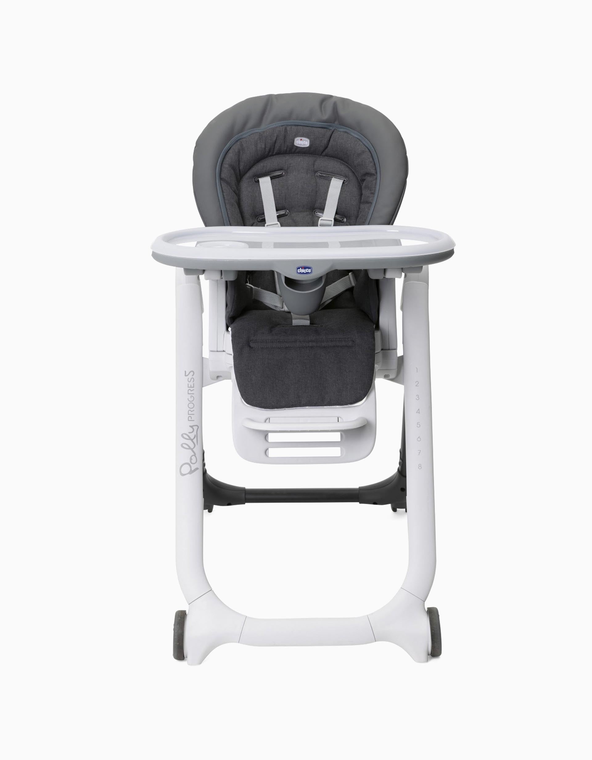 Chicco Polly Progres5 High Chair, Grey Melange