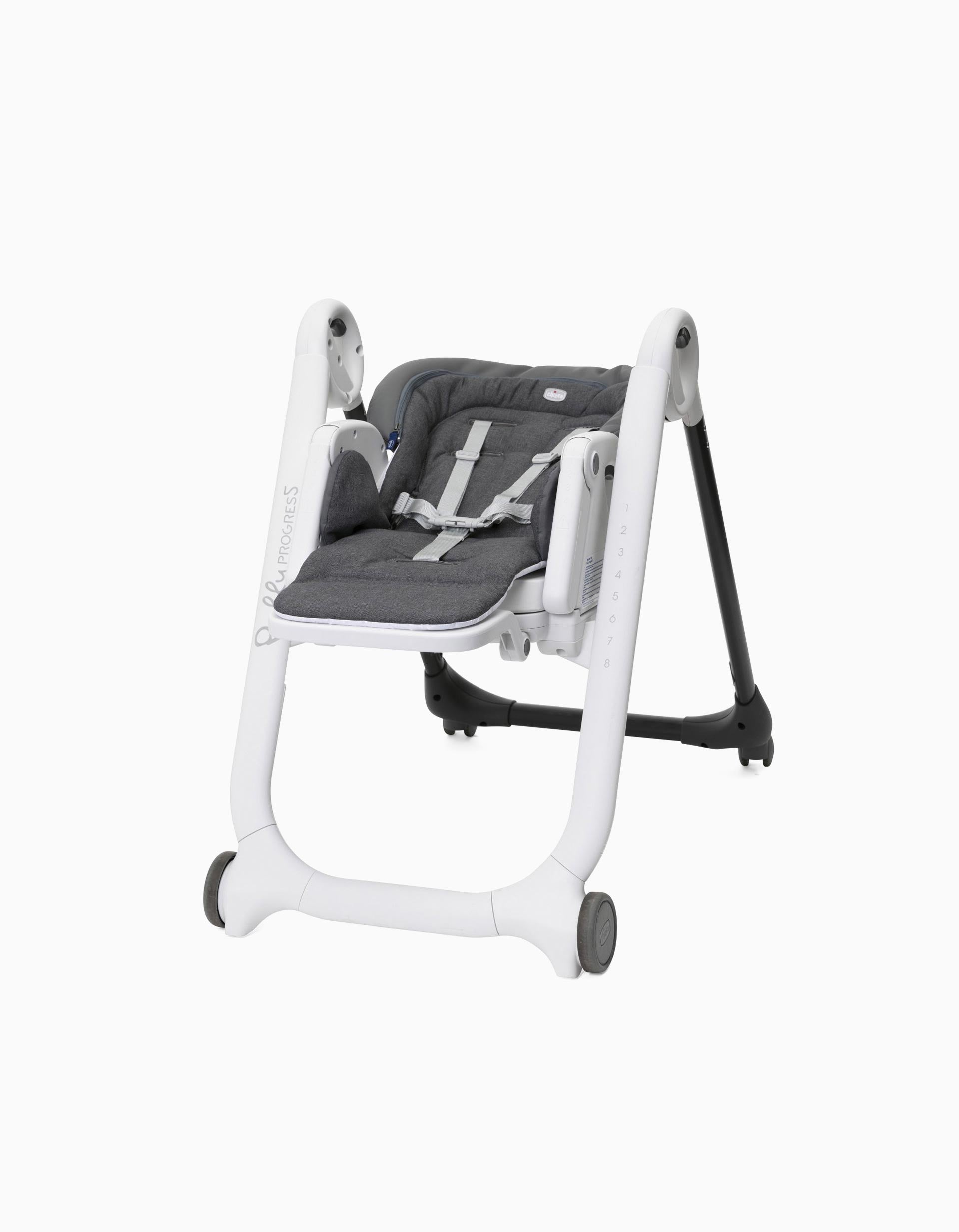 Chicco Polly Progres5 High Chair, Grey Melange