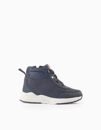 Bottes de Montagne pour Bébé Garçon, Bleu Foncé