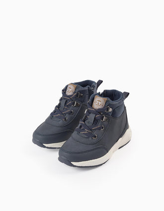 Bottes de Montagne pour Bébé Garçon, Bleu Foncé