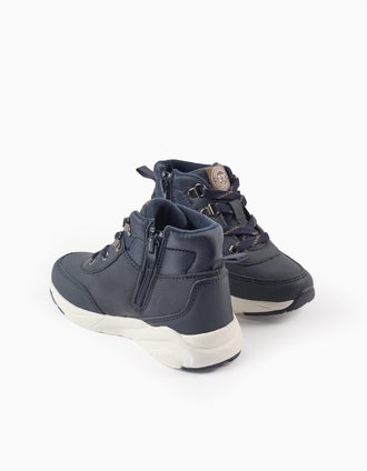 Bottes de Montagne pour Bébé Garçon, Bleu Foncé
