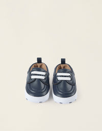 Chaussures Bateau pour Nouveau-Né, Bleu Foncé
