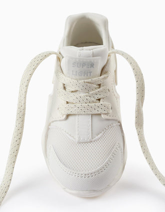 Baskets pour Bébé Fille 'ZY Superlight Runner', Blanc/Argenté