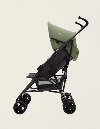 Carrinho Bengala ZY Safe Road Plus, Cinza/Verde