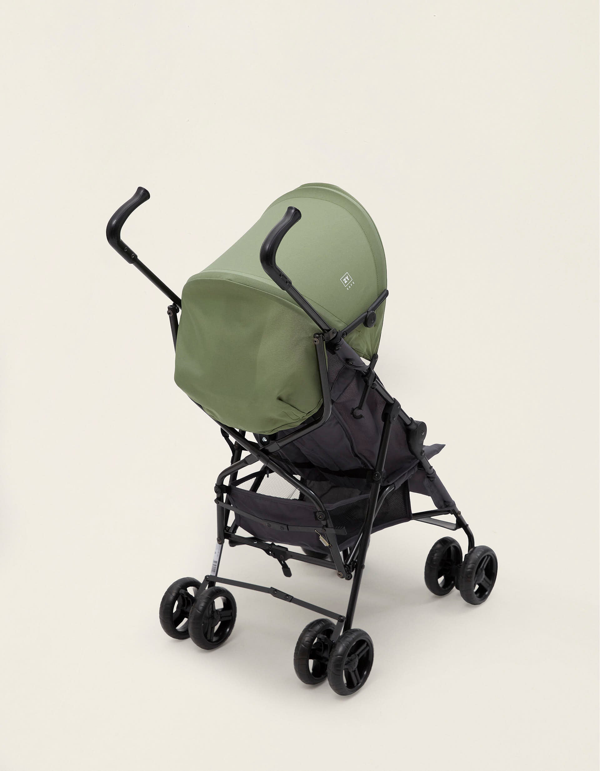 Cane Stroller ZY Safe Road Plus, Grey/Green