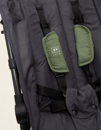 Silla de Paseo Plegable ZY Safe Road Plus, Gris/Verde
