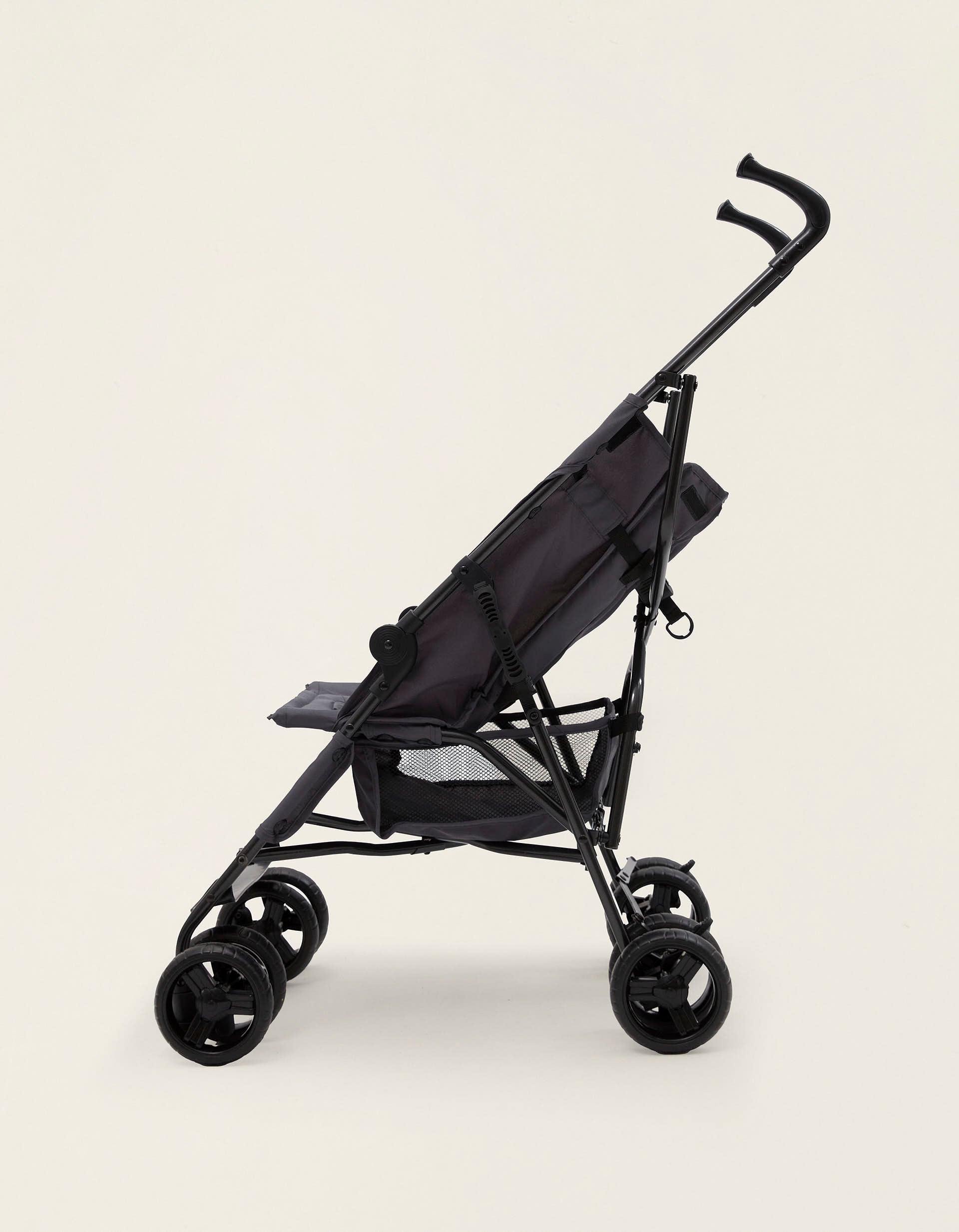 Cane Stroller ZY Safe Road Plus, Grey/Beige