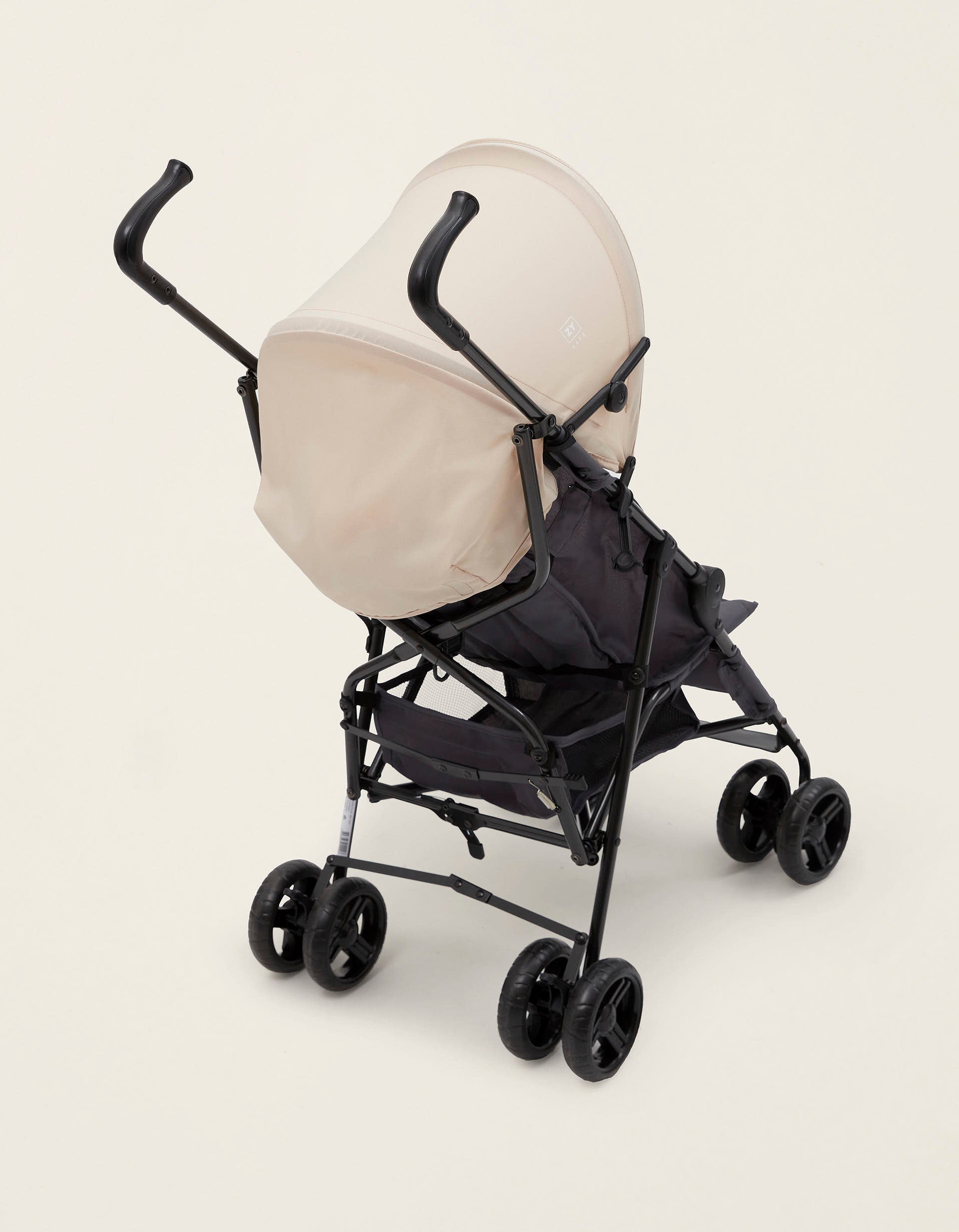 Cane Stroller ZY Safe Road Plus, Grey/Beige