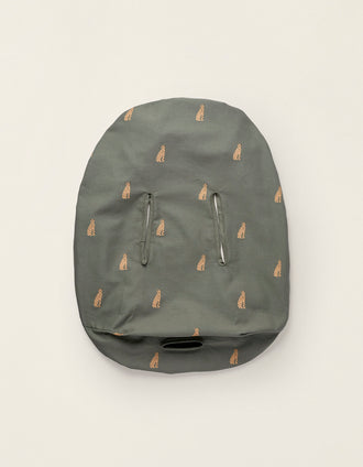 Gr0 Car Seat Cover Gloop! Organic Cotton, Savanna